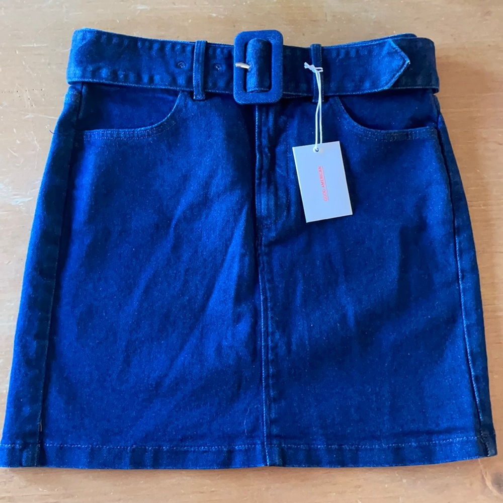 New Good American The 70s Icon Denim Mini Skirt